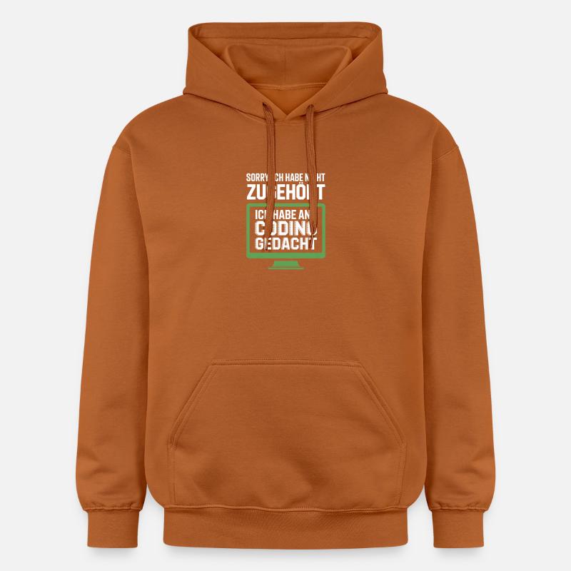 Codage : Penser au lieu d’appartenir - Sweat à capuche Softstyle® Gildan Unisexe - Athletic Orange
