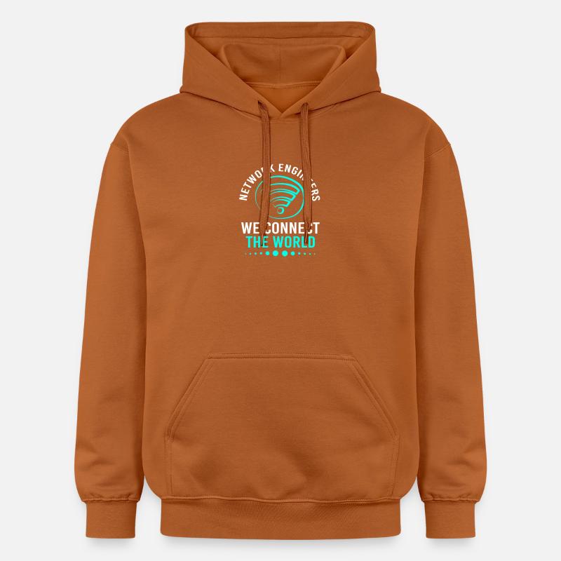 Network Engineer Programmer Computer Scientist - Gildan Unisex Softstyle® Midweight Hoodie - Athletic Orange