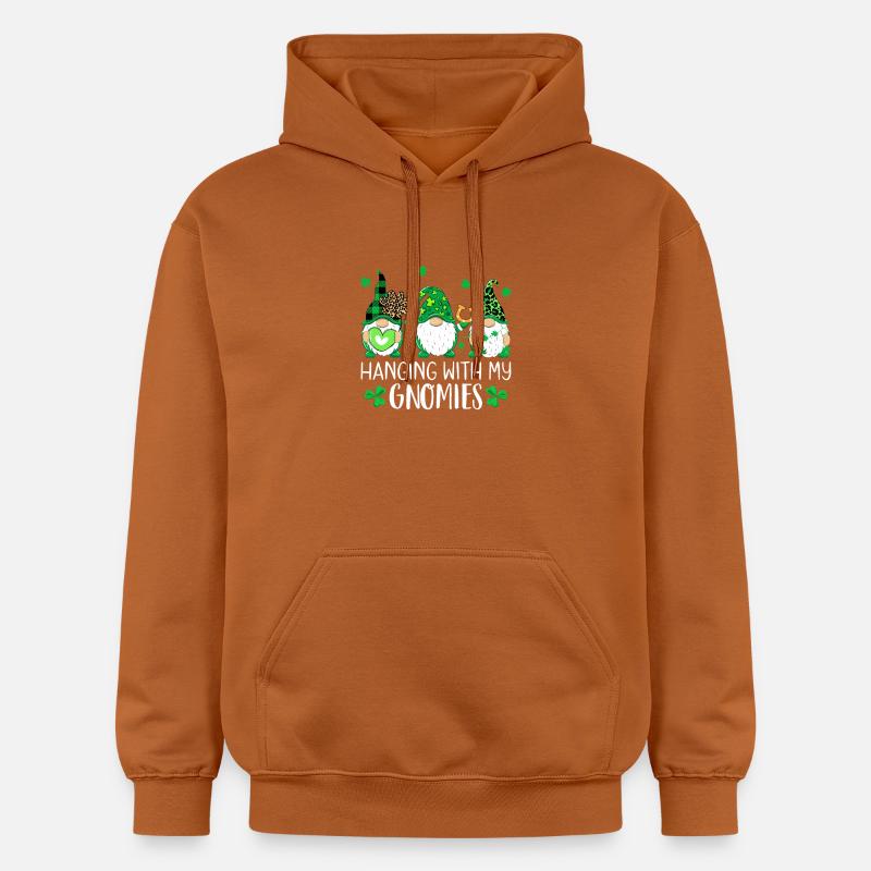 Gnomies St Patrick Trio - Sweat à capuche Softstyle® Gildan Unisexe - Athletic Orange