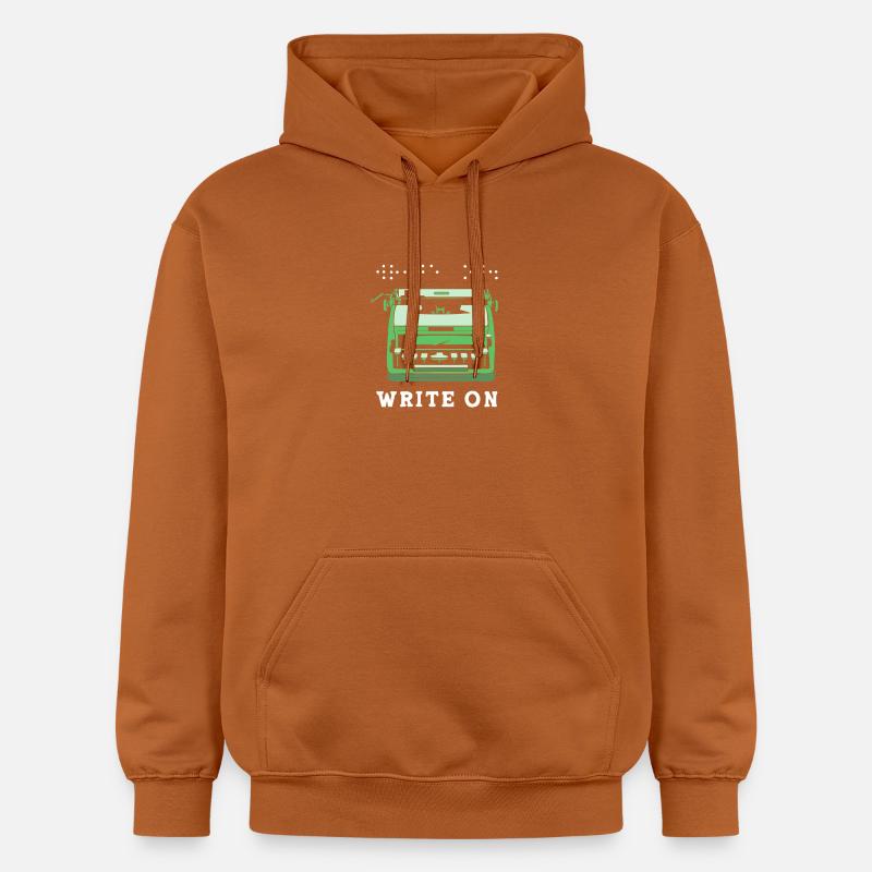 Blindenschrift Braille Blind - Sweat à capuche Softstyle® Gildan Unisexe - Athletic Orange