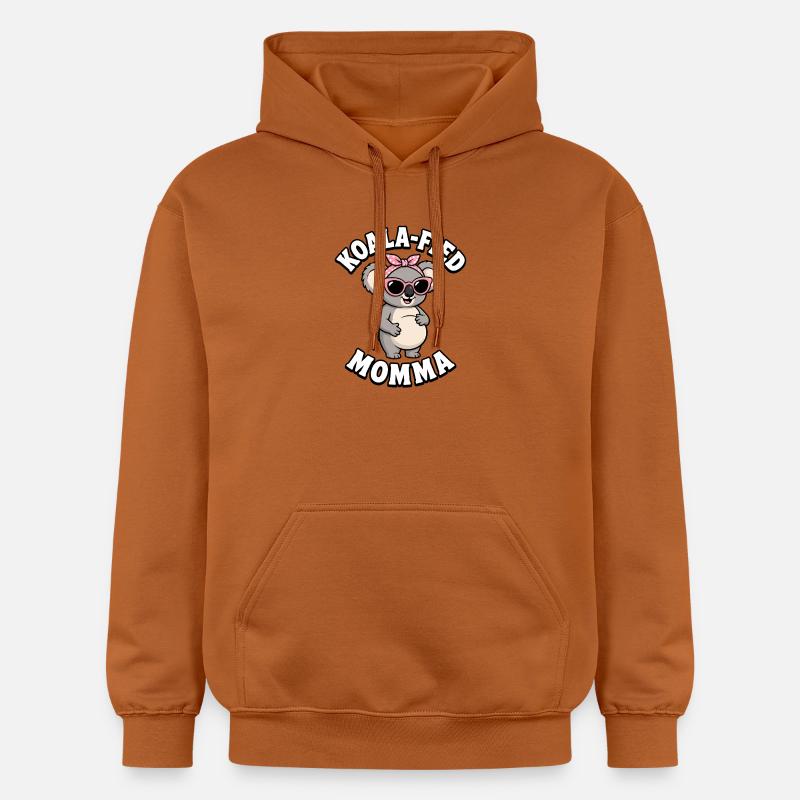Maman de koala enceinte grossesse drôle - Sweat à capuche Softstyle® Gildan Unisexe - Athletic Orange