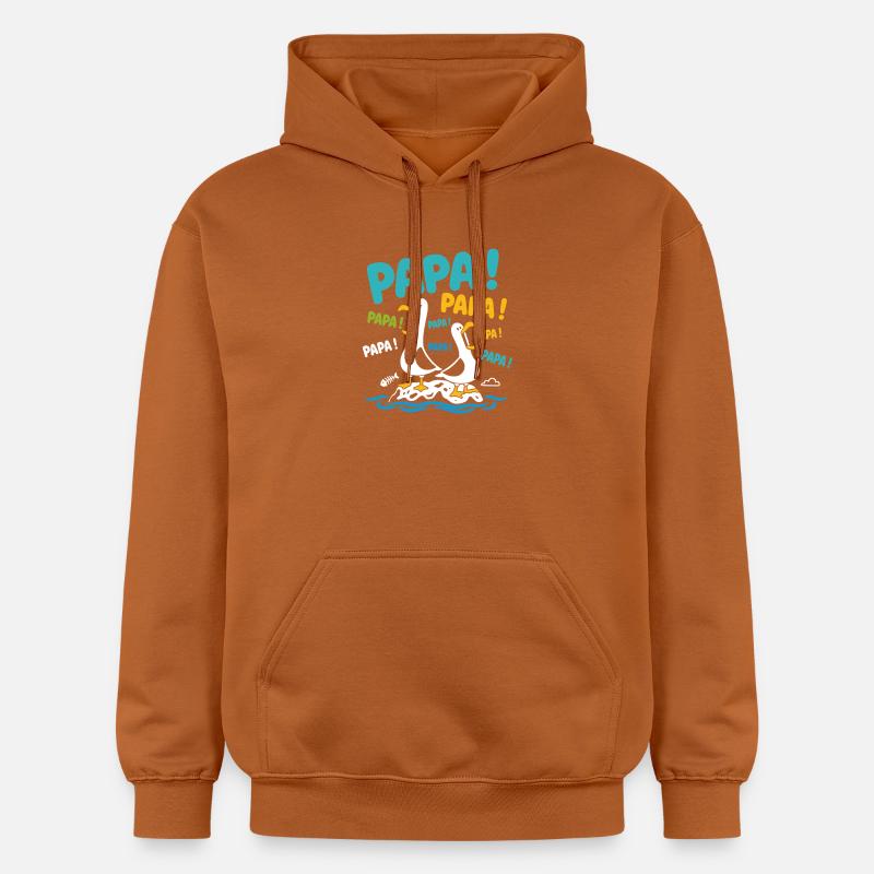 Papas oiseaux  - Sweat à capuche Softstyle® Gildan Unisexe - Athletic Orange