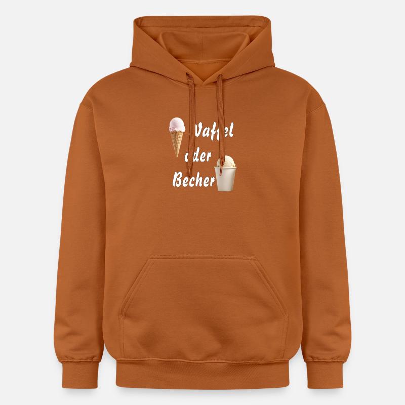 EIS WAFFEL ODER BECHER - Gildan Unisex Softstyle® Midweight Hoodie - Athletic Orange