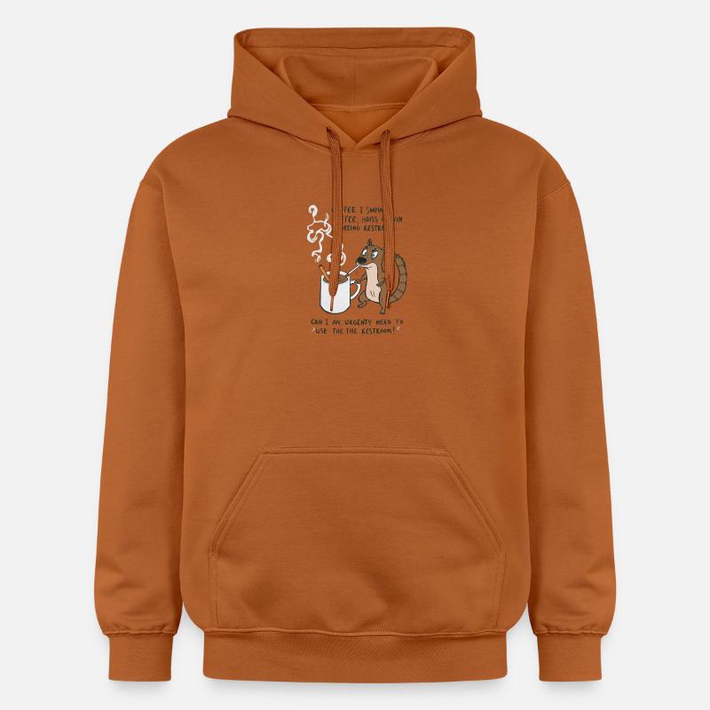 Kaffee Notfall Beutier Eichhörnchen Kippe  - Gildan Unisex Softstyle® Midweight Hoodie - Athletic Orange