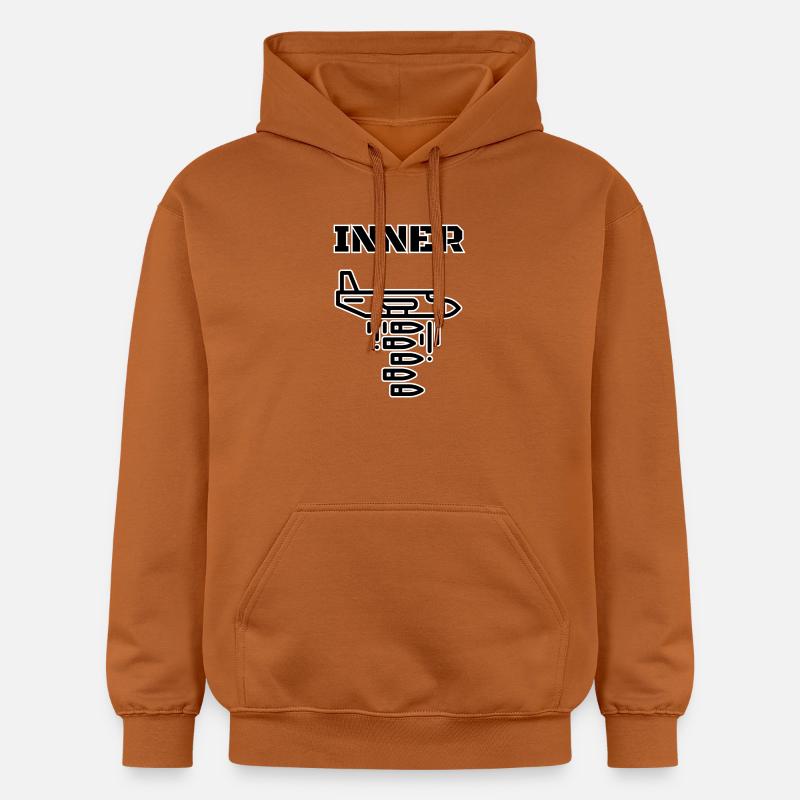 Inner War – Bombes d’avion Design graphique - Sweat à capuche Softstyle® Gildan Unisexe - Athletic Orange