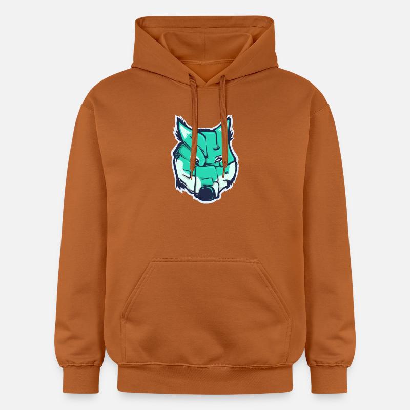 Wolf-Schaf, ein gezogenes Wort - Gildan Unisex Softstyle® Midweight Hoodie - Athletic Orange