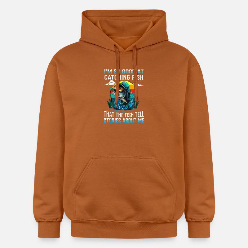 Attraper des histoires de poisson Tee - Sweat à capuche Softstyle® Gildan Unisexe - Athletic Orange