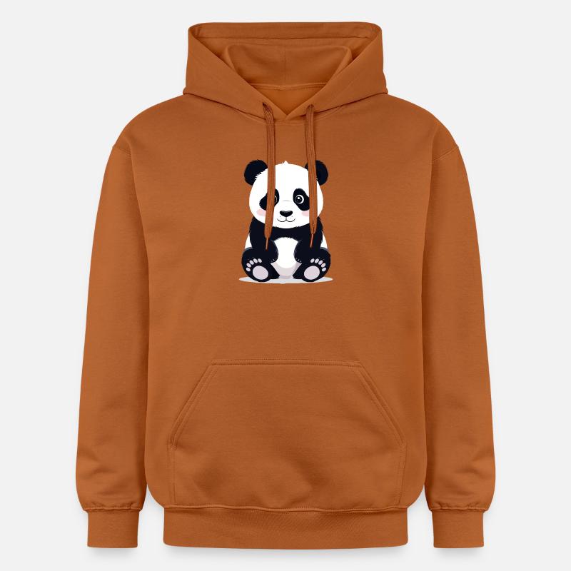 Assis petit panda câlin et mignon - Sweat à capuche Softstyle® Gildan Unisexe - Athletic Orange