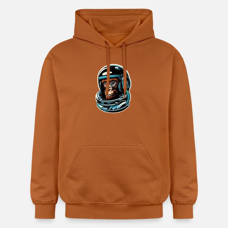 Singe de l’espace - Sweat à capuche Softstyle® Gildan Unisexe - Athletic Orange