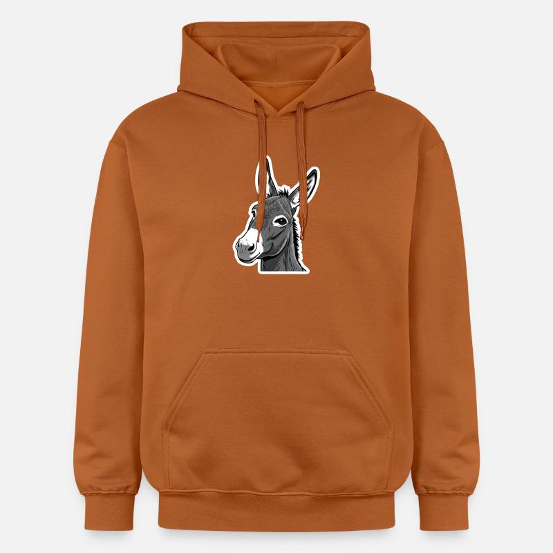 Tête d’âne – Expressive et sympathique - Sweat à capuche Softstyle® Gildan Unisexe - Athletic Orange