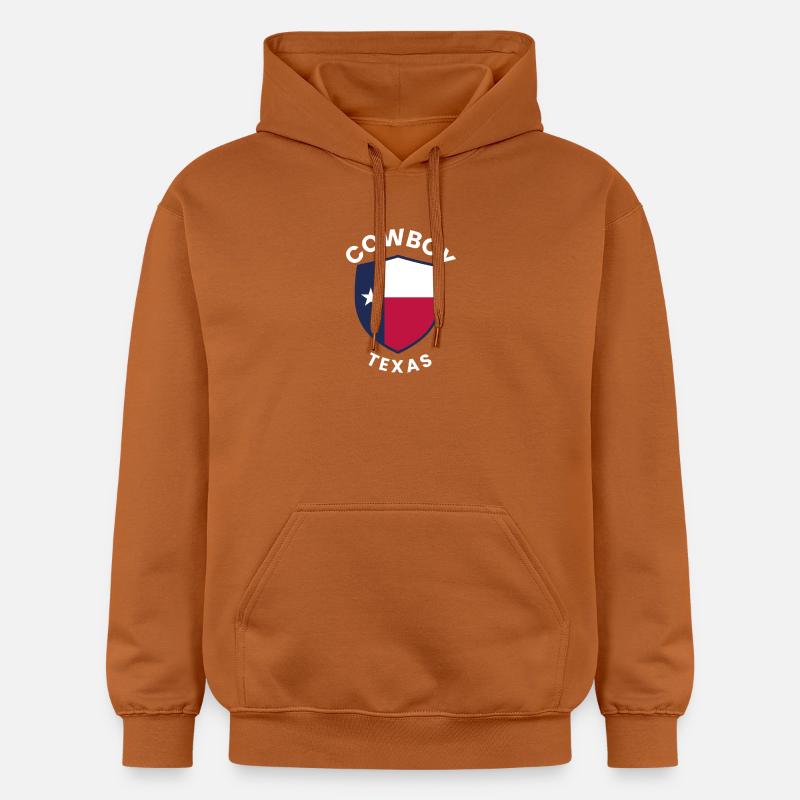 Cowboy Texas Shield Design graphique - Sweat à capuche Softstyle® Gildan Unisexe - Athletic Orange