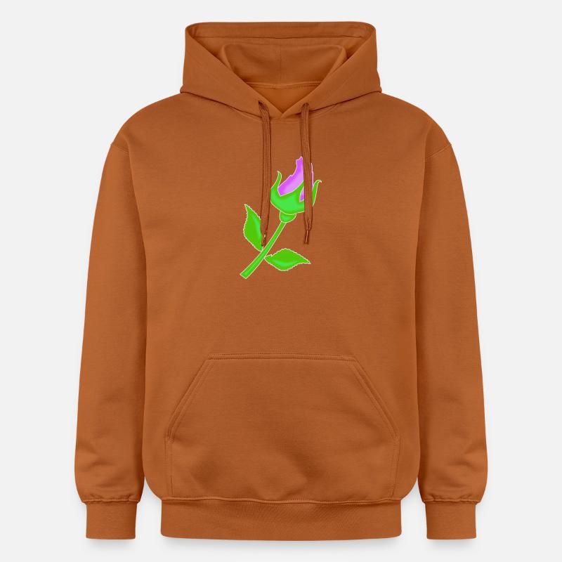 Rose dans une teinte violette - Sweat à capuche Softstyle® Gildan Unisexe - Athletic Orange