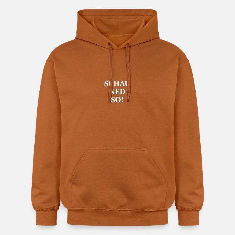 Regarde ça comme ça ! Dicton dialectique - Sweat à capuche Softstyle® Gildan Unisexe - Athletic Orange