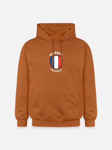 Angers France Shield Emblem - Gildan Unisex Softstyle® Midweight Hoodie - Athletic Orange