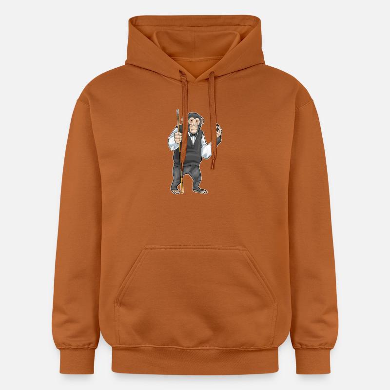 Monkey Billiard Cue Sport - Sweat à capuche Softstyle® Gildan Unisexe - Athletic Orange