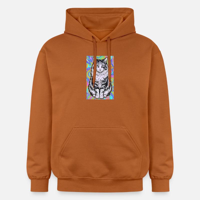 chat - Sweat à capuche Softstyle® Gildan Unisexe - Athletic Orange