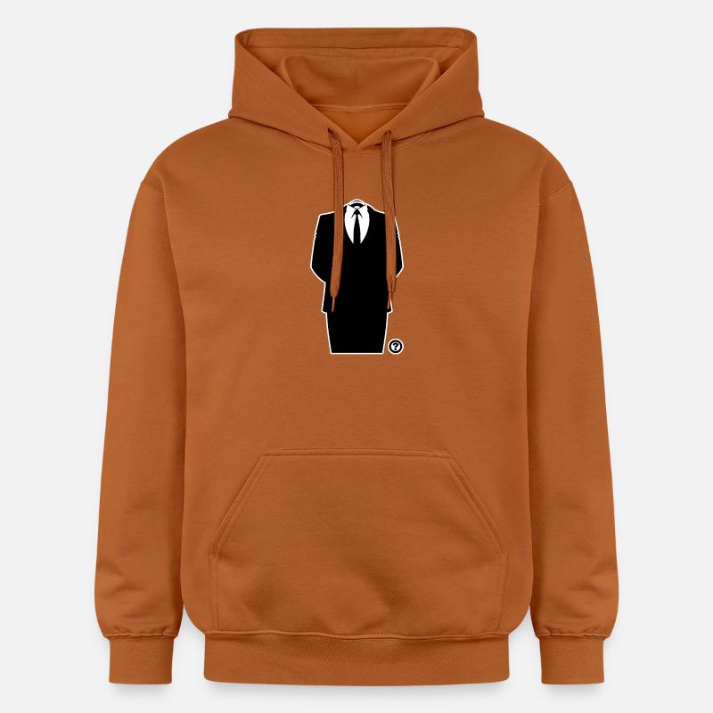 Anon Suit – Déclaration collective d’un hacker anonyme - Sweat à capuche Softstyle® Gildan Unisexe - Athletic Orange