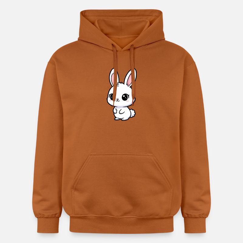Doux dessin animé de lapin kawaii - Sweat à capuche Softstyle® Gildan Unisexe - Athletic Orange