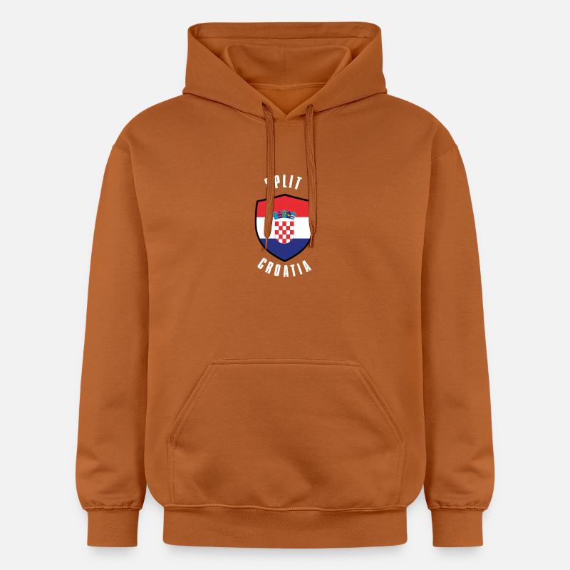 Bouclier de Croatie de Split - Sweat à capuche Softstyle® Gildan Unisexe - Athletic Orange