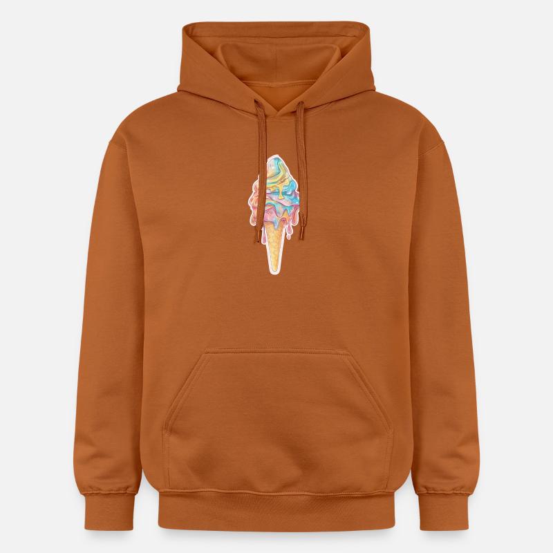 Crème glacée Crème glacée - Sweat à capuche Softstyle® Gildan Unisexe - Athletic Orange