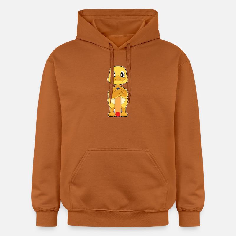 Canard Cricket Batte de cricket - Sweat à capuche Softstyle® Gildan Unisexe - Athletic Orange