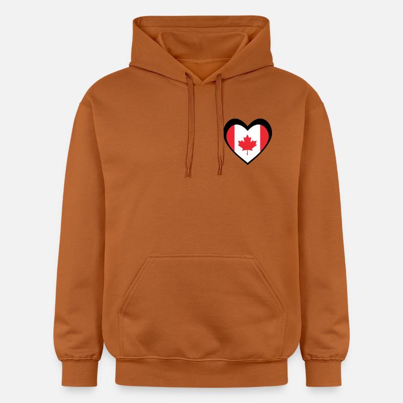 Black Maple Heart – Bold Modern Canada - Sweat à capuche Softstyle® Gildan Unisexe - Athletic Orange