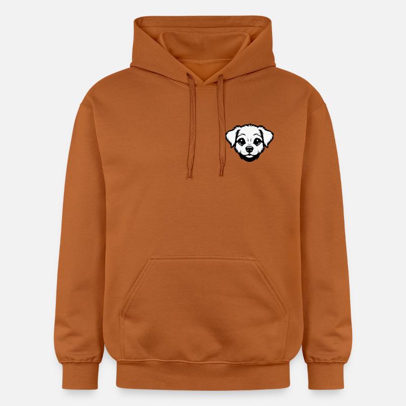 Un design de chiot mignon - Sweat à capuche Softstyle® Gildan Unisexe - Athletic Orange