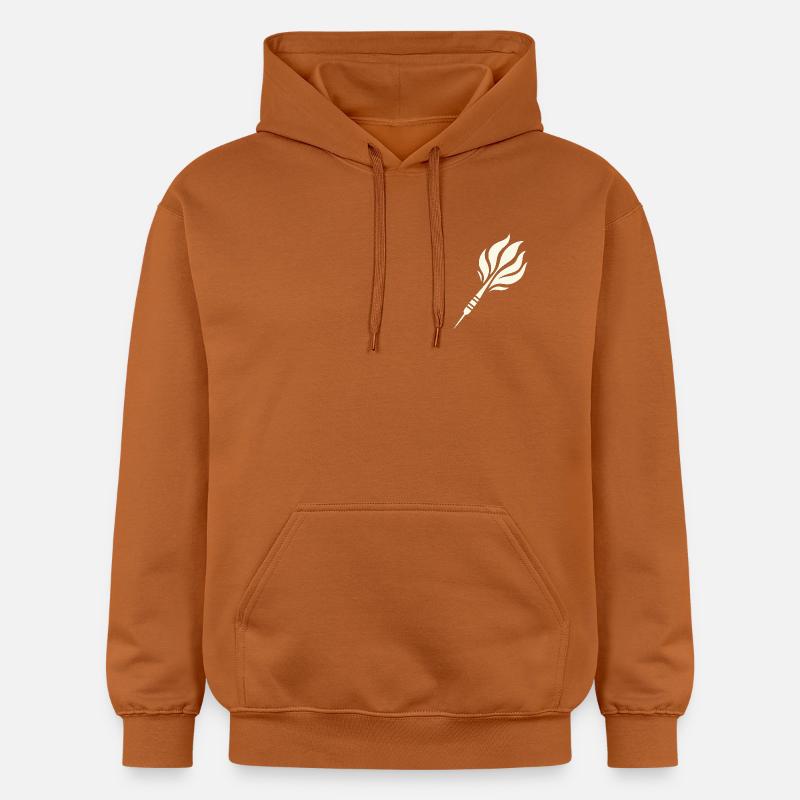Conception de flamme de fléchette - Sweat à capuche Softstyle® Gildan Unisexe - Athletic Orange