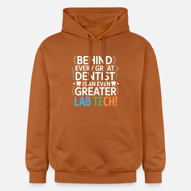 Conception dentaire de Greater Lab Tech - Sweat à capuche Softstyle® Gildan Unisexe - Athletic Orange