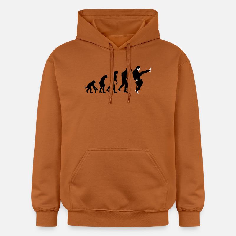 Evolution of silly walks - Sweat à capuche Softstyle® Gildan Unisexe - Athletic Orange