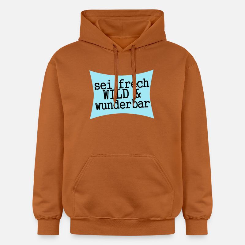 sei frech wild & wunderbar - Gildan Unisex Softstyle® Midweight Hoodie - Athletic Orange