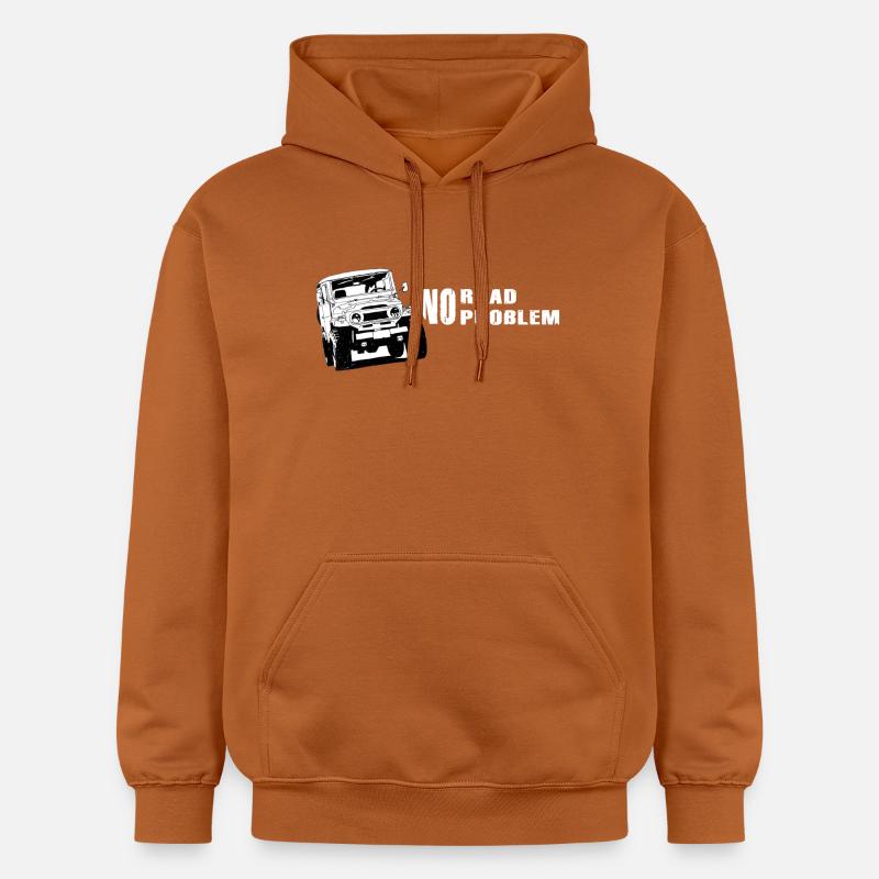Landcruiser BJ40 No Road No Problem - Sweat à capuche Softstyle® Gildan Unisexe - Athletic Orange