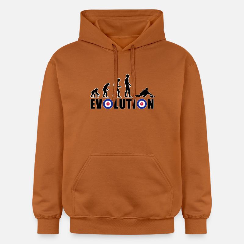 EVOLUTION CURLING Curling Gift Winter - Gildan Unisex Softstyle® Midweight Hoodie - Athletic Orange