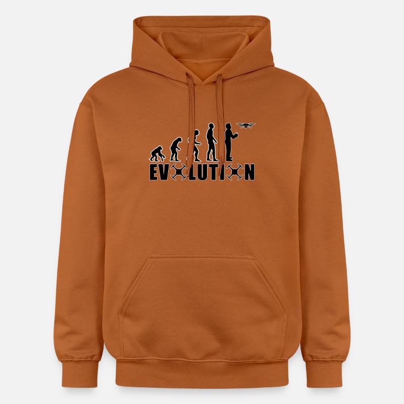 EVOLUTION DROHNE Geschenk Bodenpilot Fliegen - Gildan Unisex Softstyle® Midweight Hoodie - Athletic Orange
