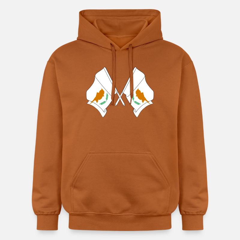 Deux drapeaux Chypre - Sweat à capuche Softstyle® Gildan Unisexe - Athletic Orange