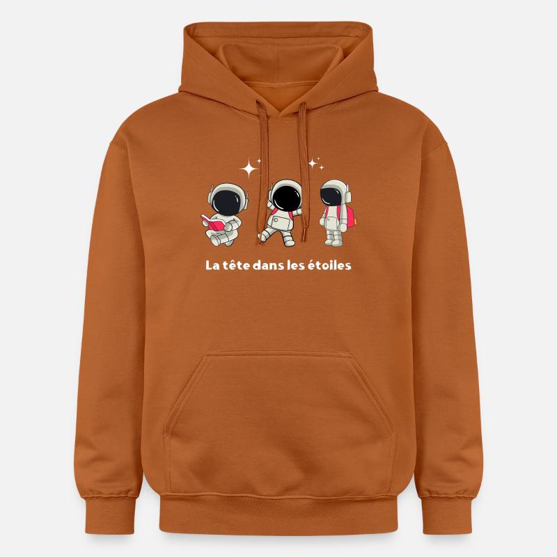 La tête dans les étoiles - Sweat à capuche Softstyle® Gildan Unisexe - Athletic Orange