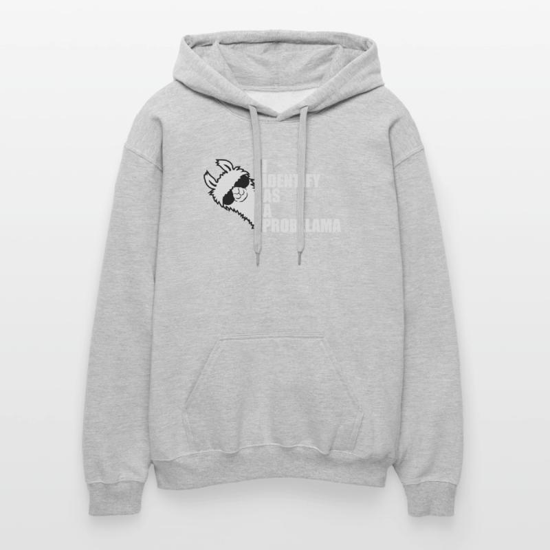 I Identify As A Probllama Cool Lama Problem Spruch Gildan Unisex Softstyle® Midweight Hoodie