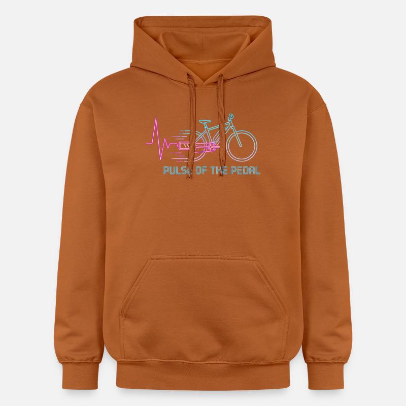 Graphique de vélo Neon Pulse - Sweat à capuche Softstyle® Gildan Unisexe - Athletic Orange
