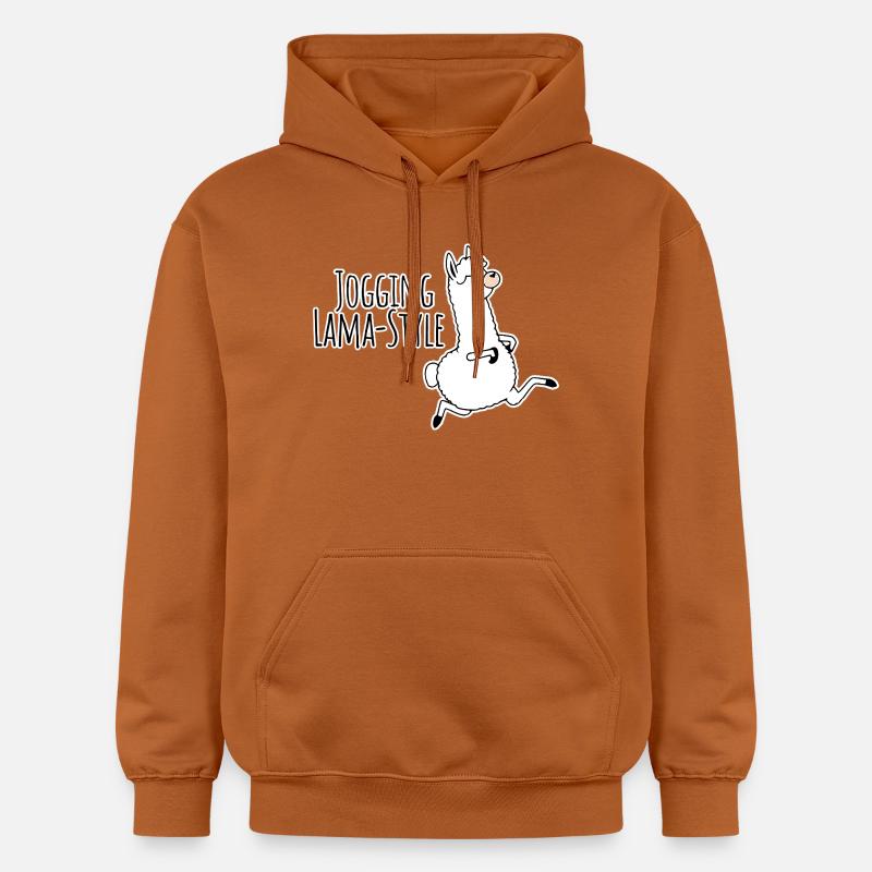 Jogging - style lama ! Idiot mais rapide ! - Sweat à capuche Softstyle® Gildan Unisexe - Athletic Orange