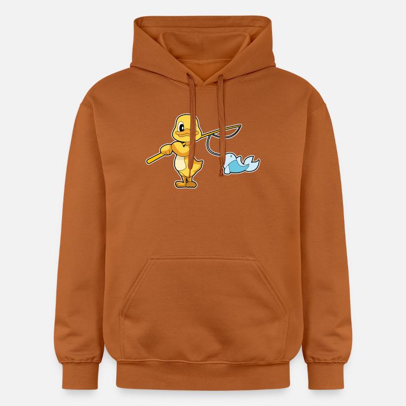 Pêche au poisson canard pêcheur - Sweat à capuche Softstyle® Gildan Unisexe - Athletic Orange
