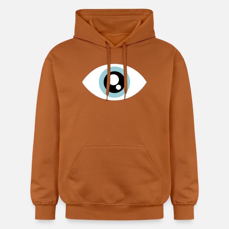 Aqua Eye Minimal Circle - Sweat à capuche Softstyle® Gildan Unisexe - Athletic Orange