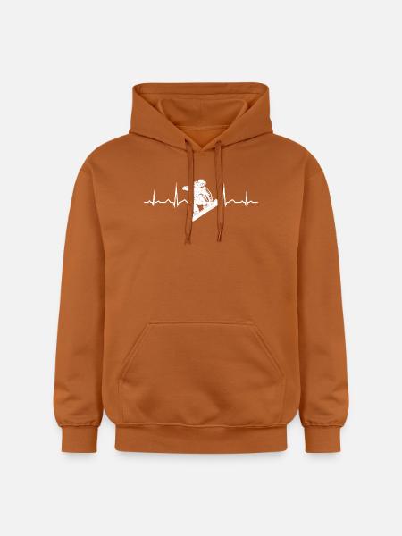 Snowboard motif that works immediately - Gildan Unisex Softstyle® Midweight Hoodie - Athletic Orange