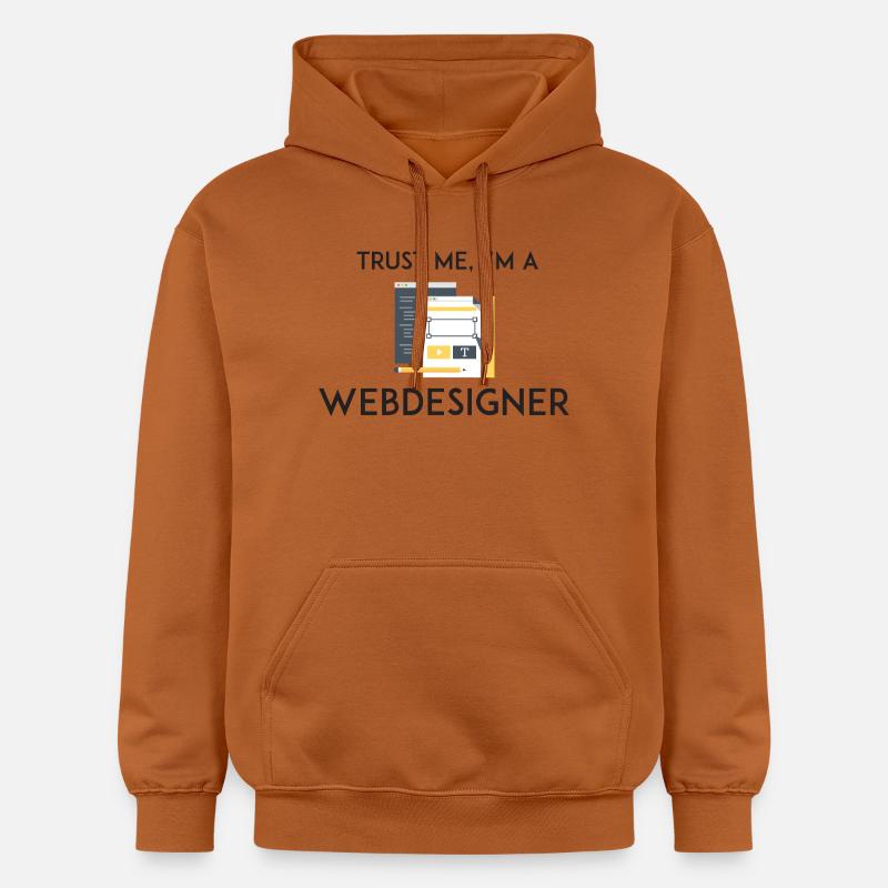 Croyez-moi, je suis webdesigner - Sweat à capuche Softstyle® Gildan Unisexe - Athletic Orange