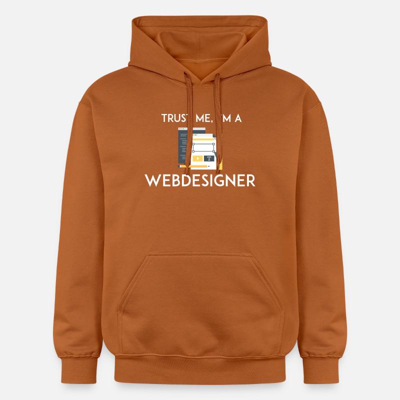 Croyez-moi, je suis webdesigner - Sweat à capuche Softstyle® Gildan Unisexe - Athletic Orange