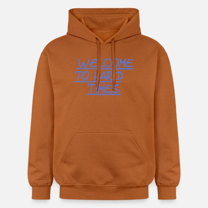 Bienvenue dans les temps difficiles - Sweat à capuche Softstyle® Gildan Unisexe - Athletic Orange