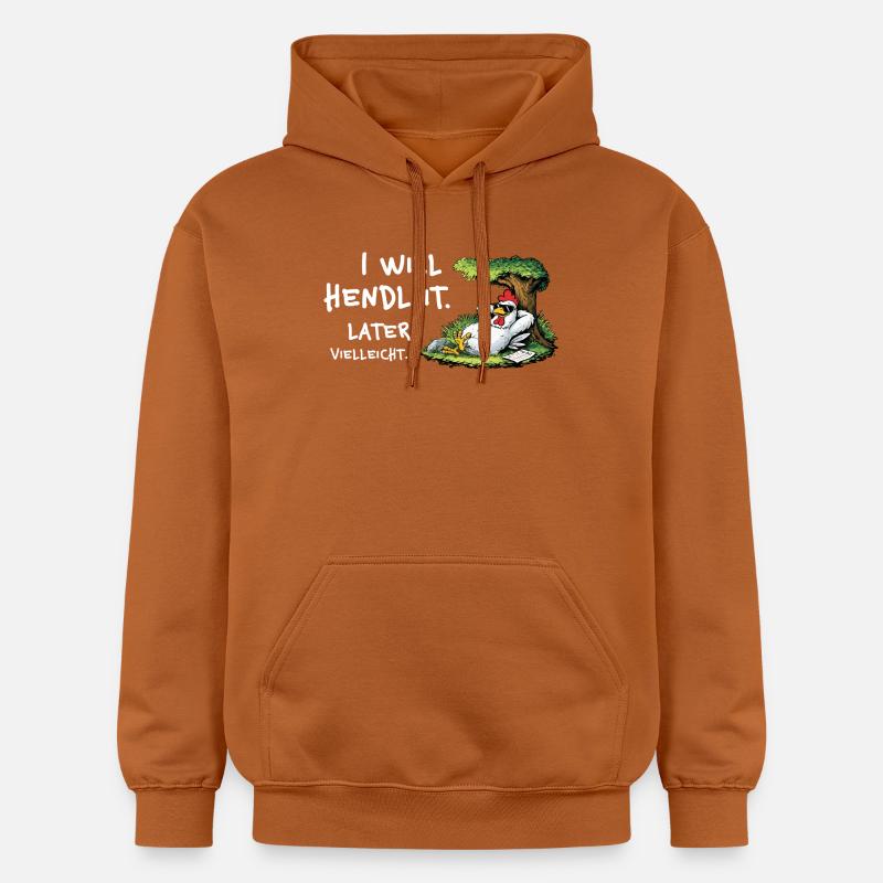 Dessin animé de procrastination du poulet - Sweat à capuche Softstyle® Gildan Unisexe - Athletic Orange