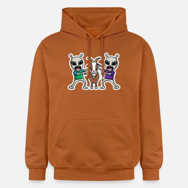 Ramasseur extraterrestre : Chèvre - Sweat à capuche Softstyle® Gildan Unisexe - Athletic Orange