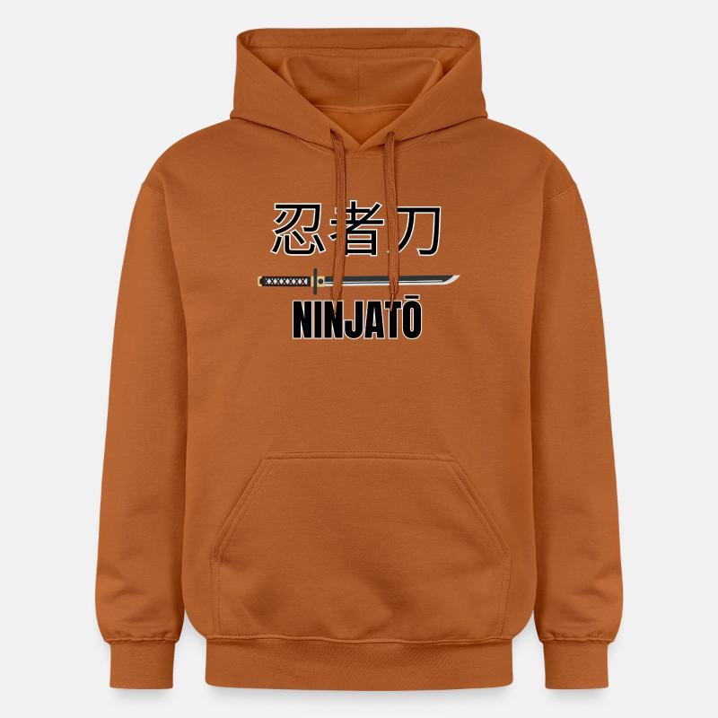 Ninjatō 忍者刀 – Épée ninja japonaise - Sweat à capuche Softstyle® Gildan Unisexe - Athletic Orange