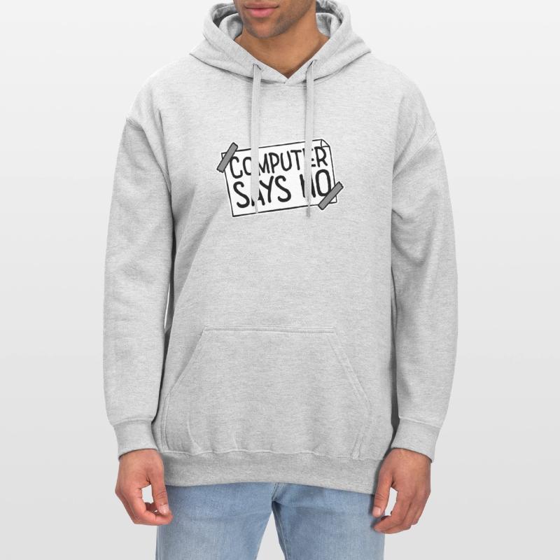 Computer Says No Funny Programmer Nerd Technique Gildan Unisex Softstyle® Midweight Hoodie