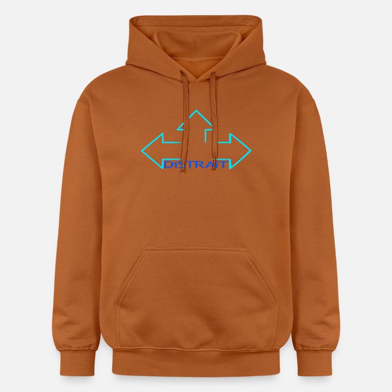 Distrait - Sweat à capuche Softstyle® Gildan Unisexe - Athletic Orange